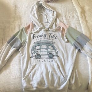 Ocean Drive Cozy White Hoodie